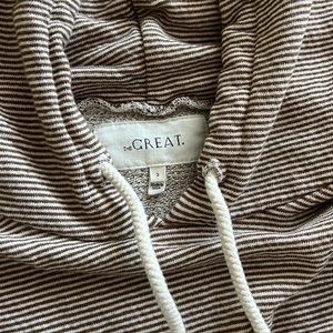 THE GREAT Striped Teammate Hoodie - Size 3 💕